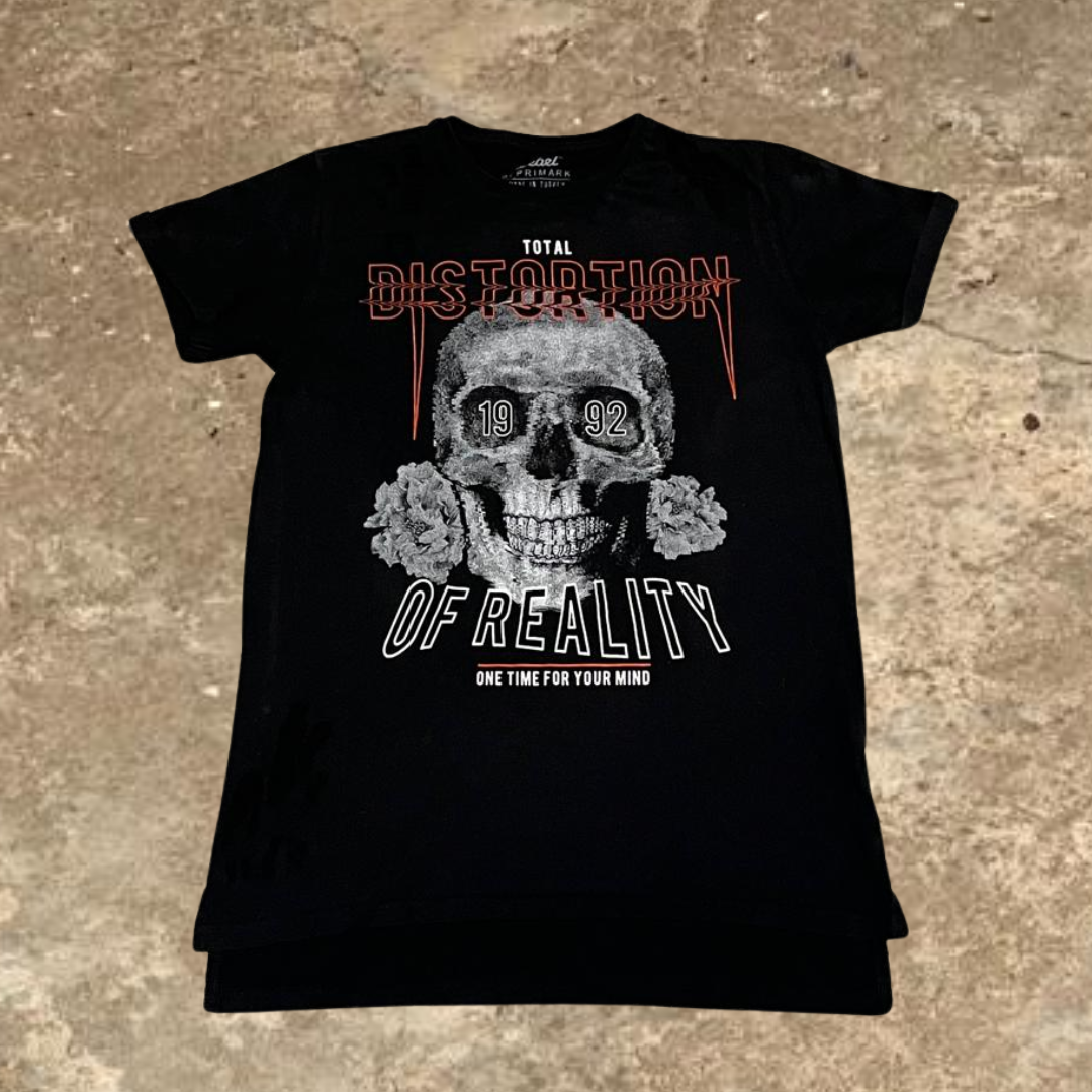Total Distortion Of Reality Black Tee