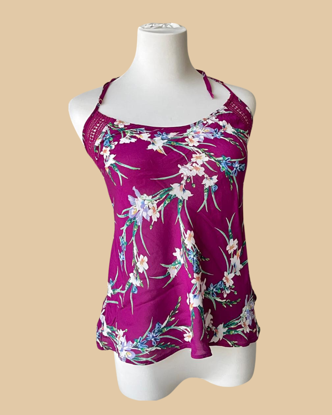 Rorie Purple Summer Flower Designed Top