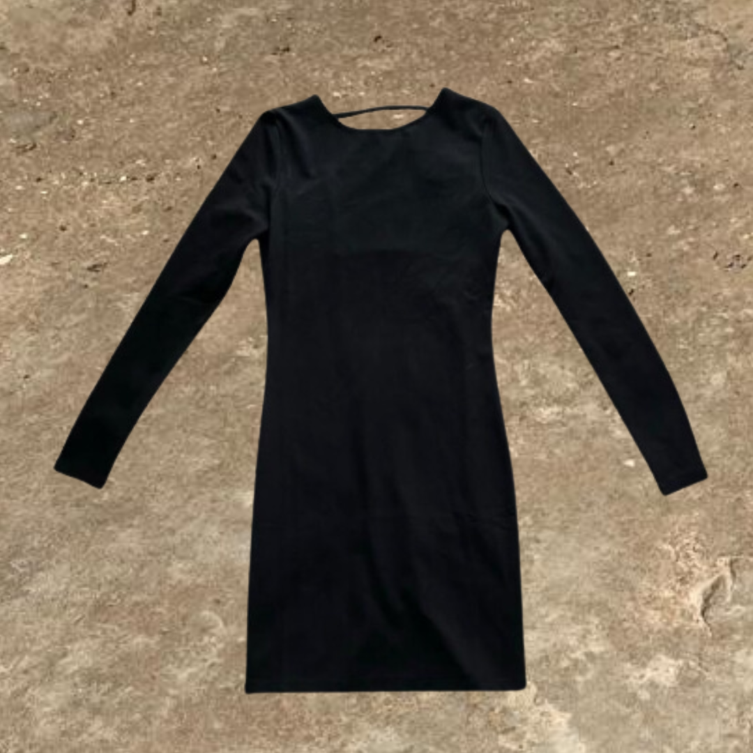 Black mini dress