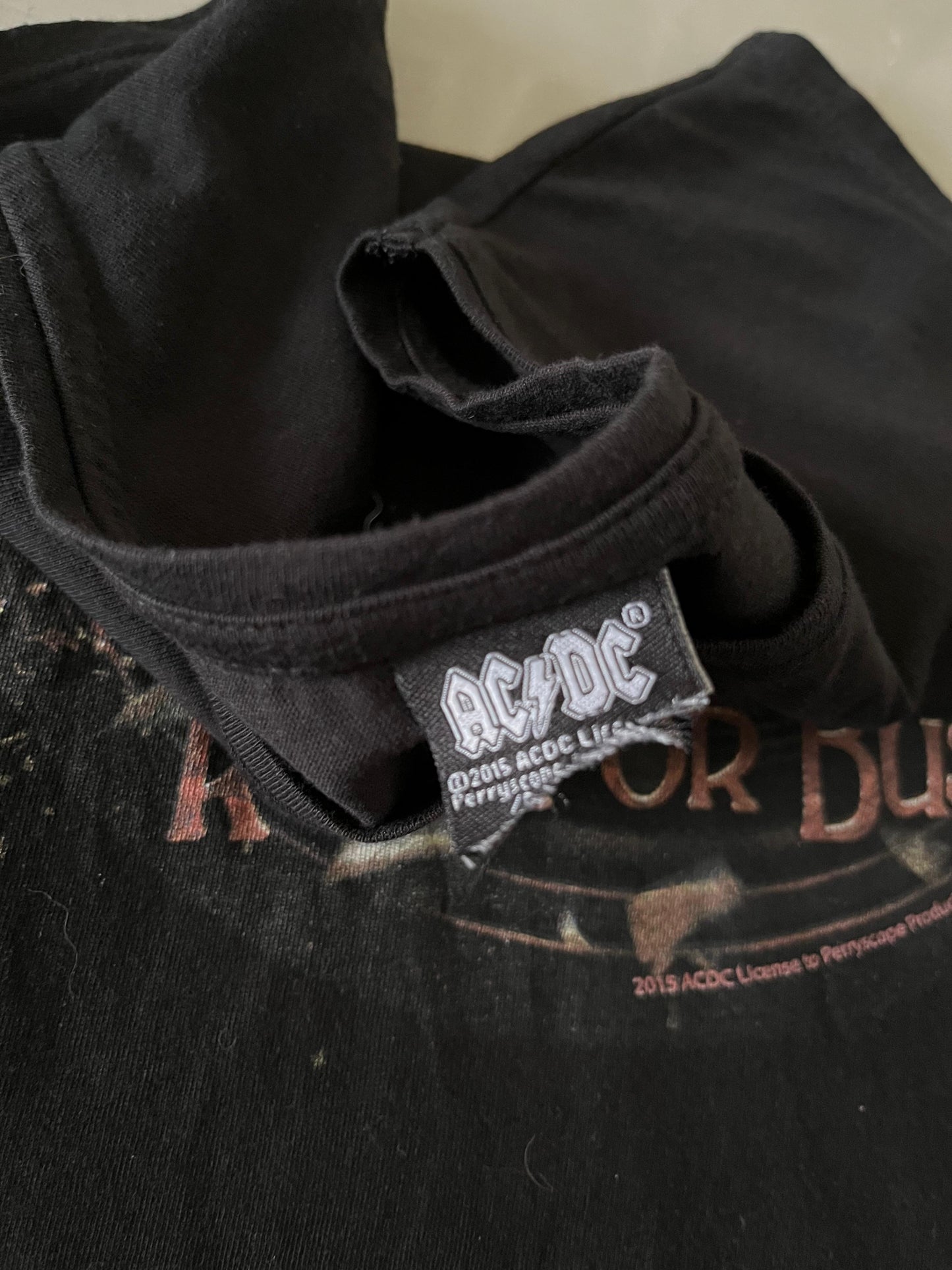 ACDC Rock or Bust Cut Shoulders Shirt
