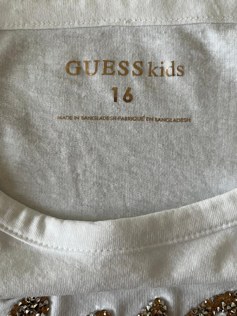 GUESS Long Sleeves Kids White Shirt