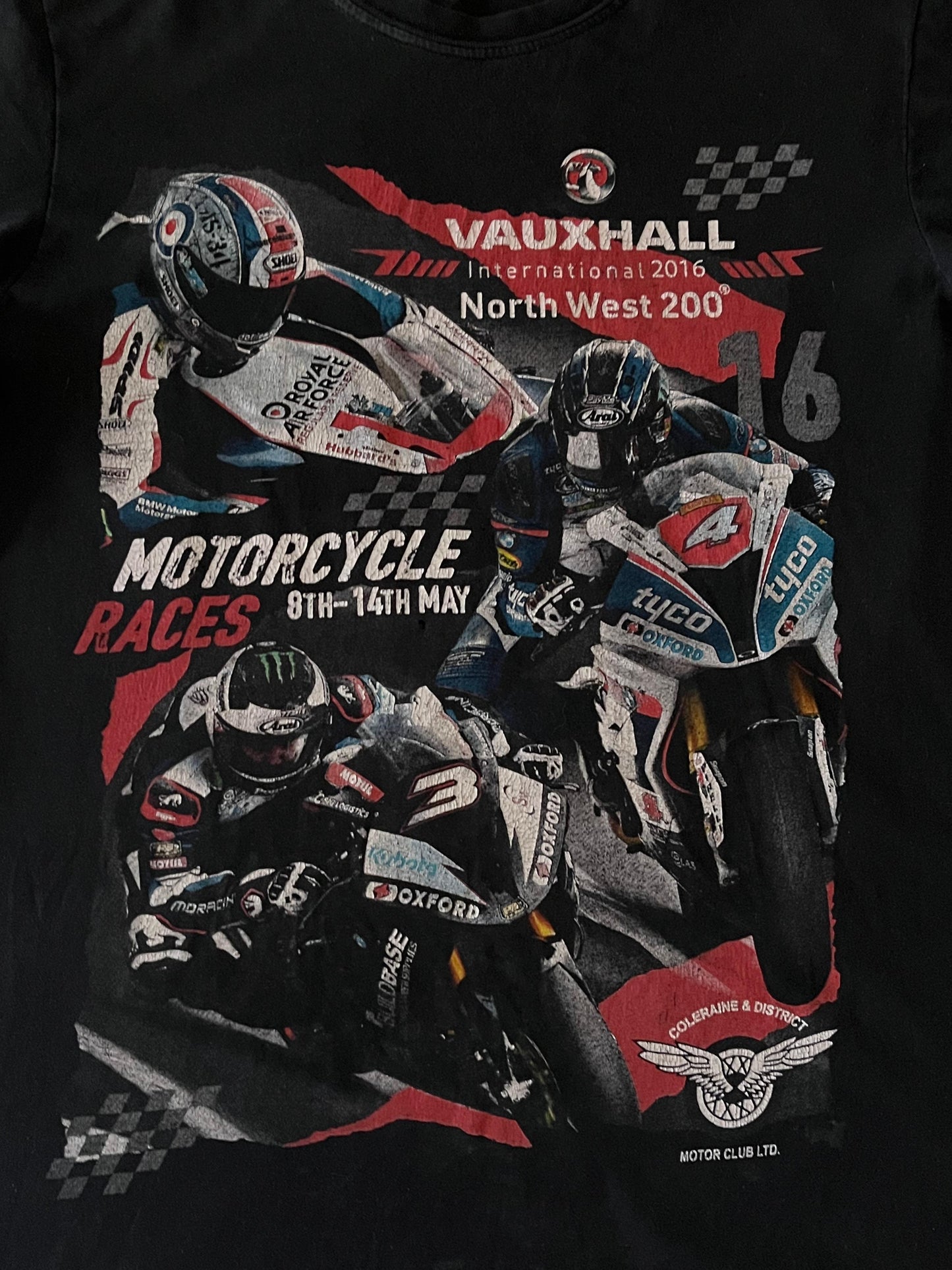 Vauxhaul International North West 200 MotorCycle Races Black Tee