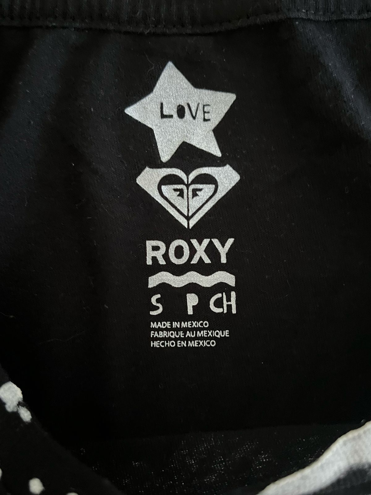 Roxy Black Short Sleeves Tee