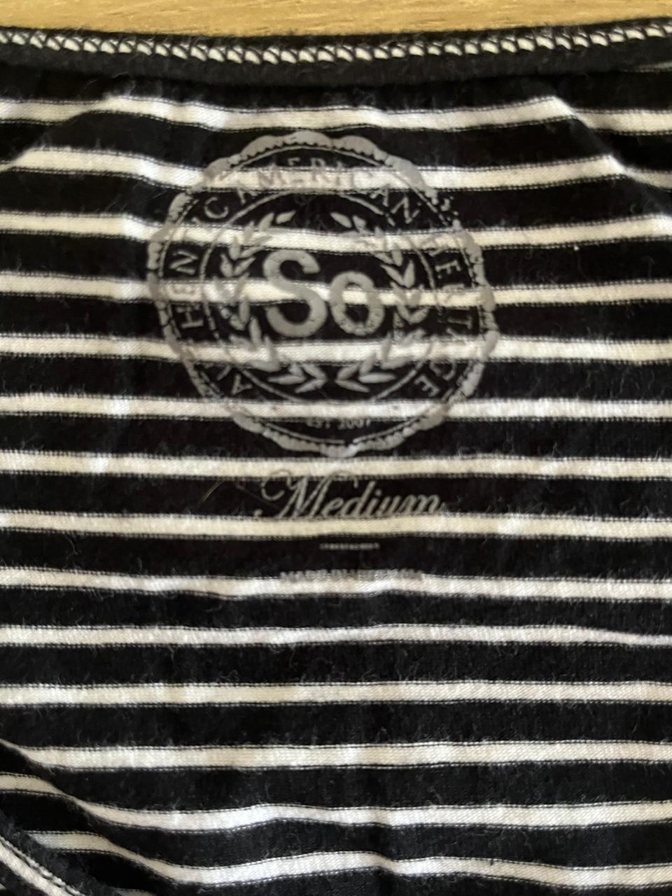 Black And White Striped Tank Top
