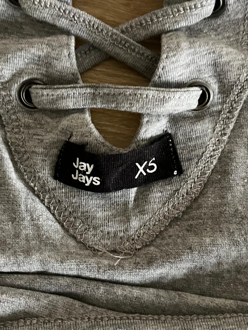 Jay Jays Grey Short Sleeve Women's Crop Top