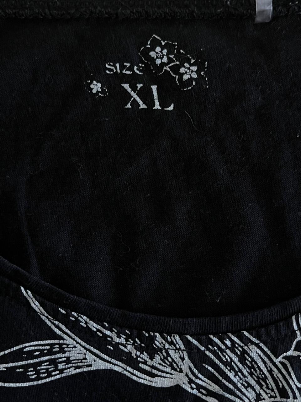 Black Flower Designed Women's Tank Top