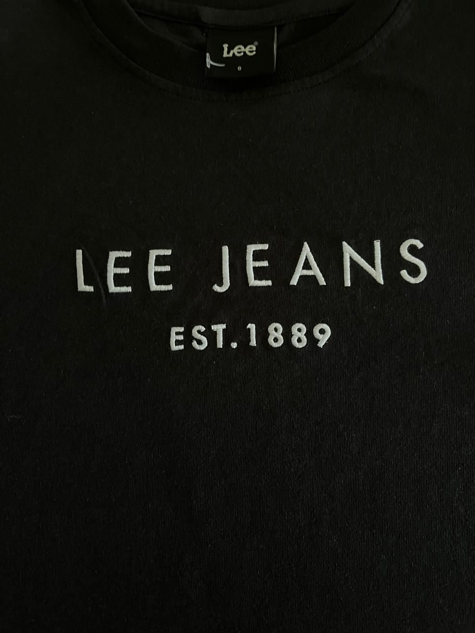 Lee Jeans EST.1889 Black Crew Neck Tee