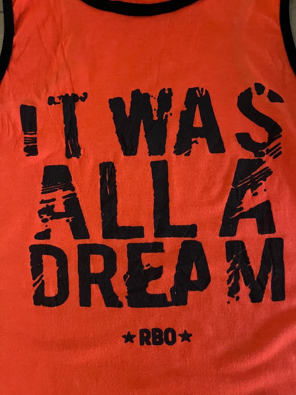 It Was All A Dream Orange Tank Top