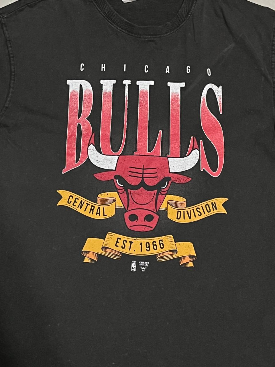 NBA Chicago Bulls Central Division Dark Grey Large Tee