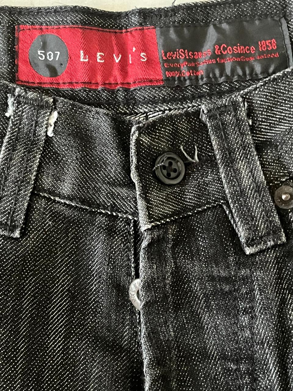 Levis Straight Leg Dark Grey Jeans