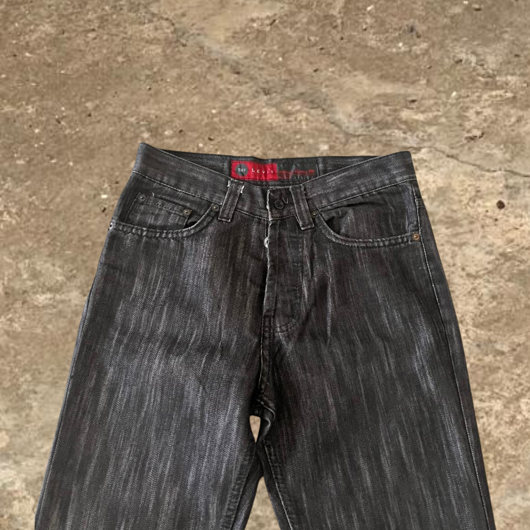 Levis Straight Leg Dark Grey Jeans