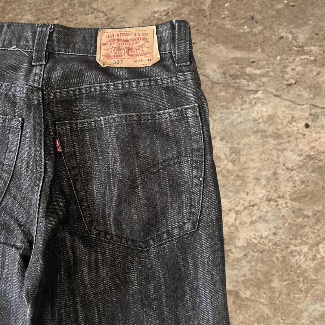 Levis Straight Leg Dark Grey Jeans