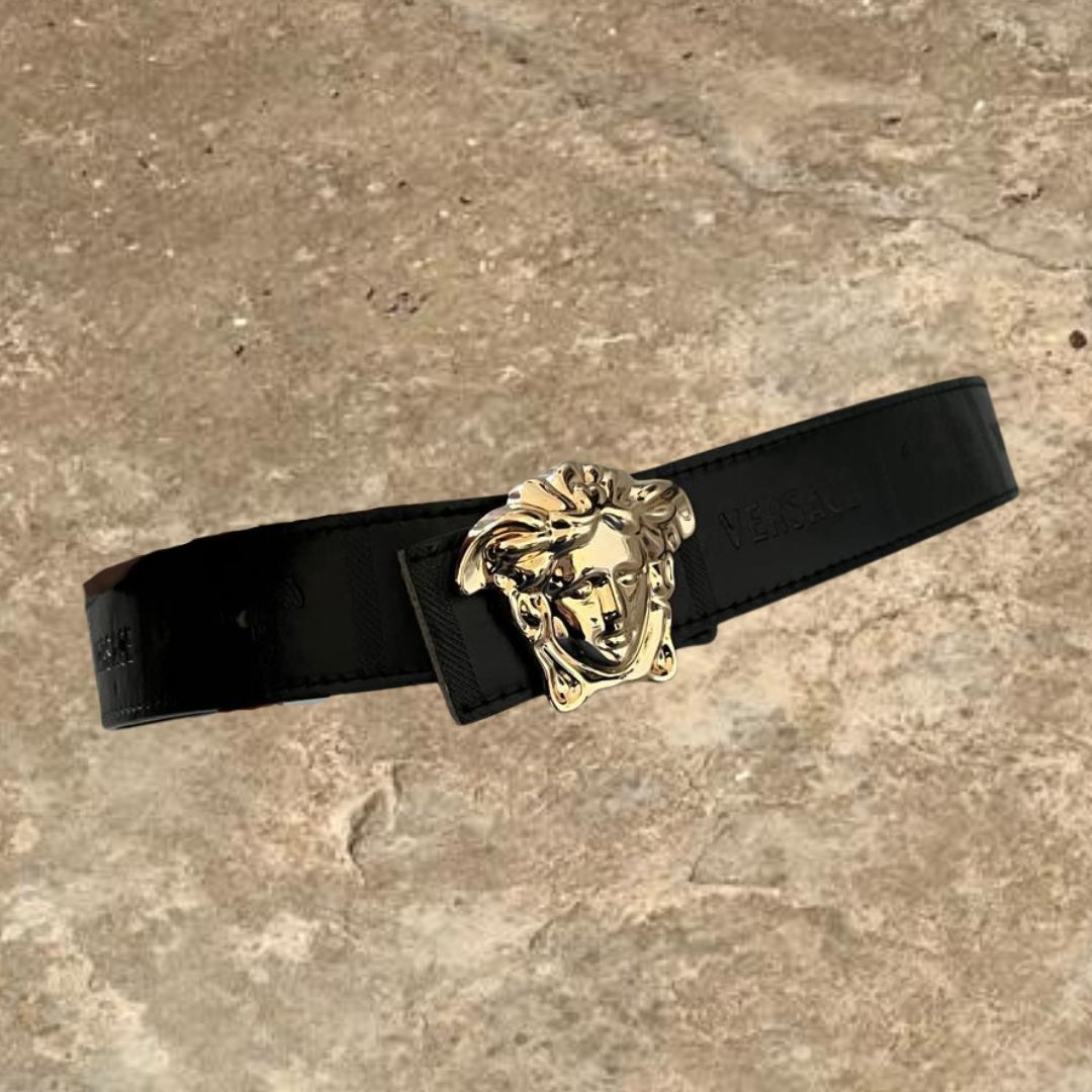 Versace La Medusa leather belt