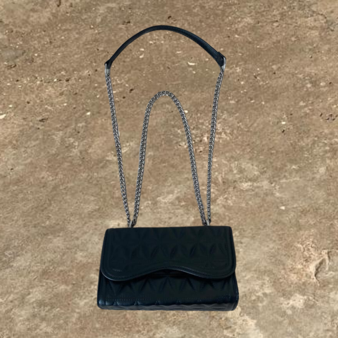Black cross body purse