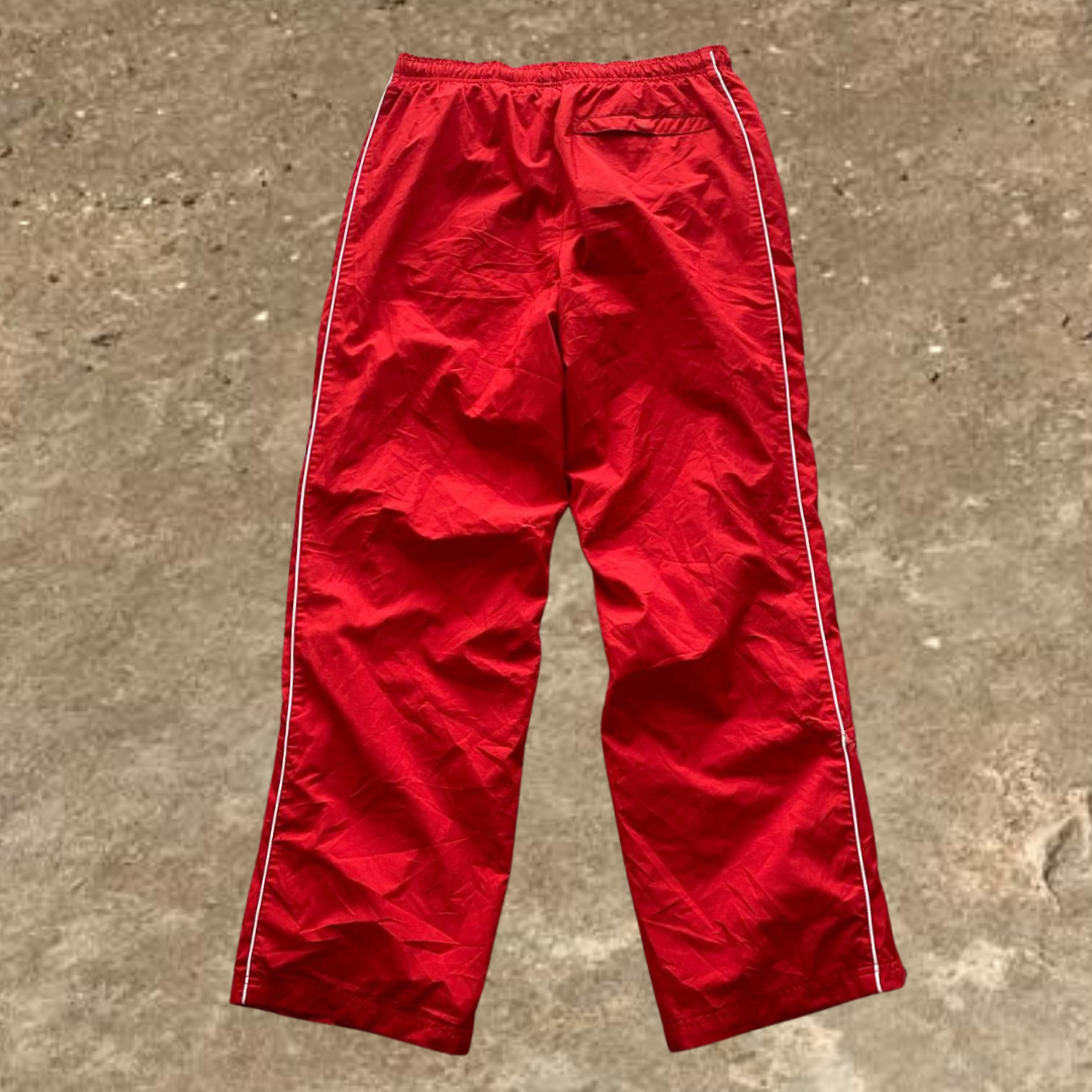 Red Nike Striped Track Pants