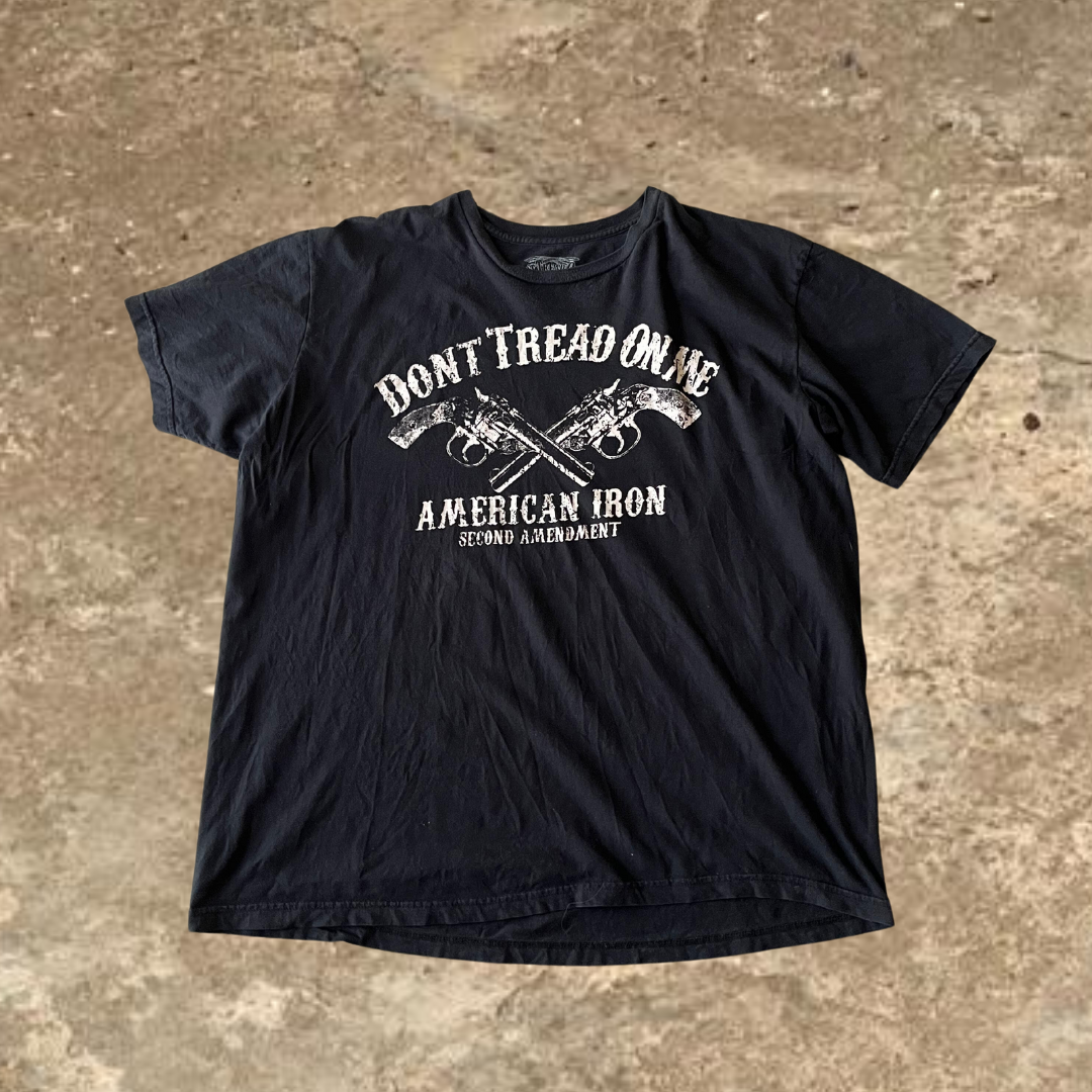 Don't Tread On Metal American Iron Black Tee