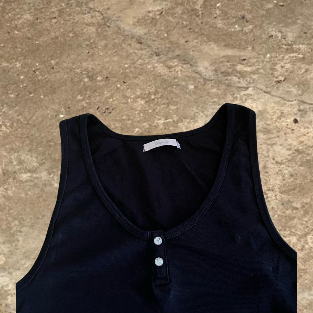 Sleepwear Black Women's Tank Top