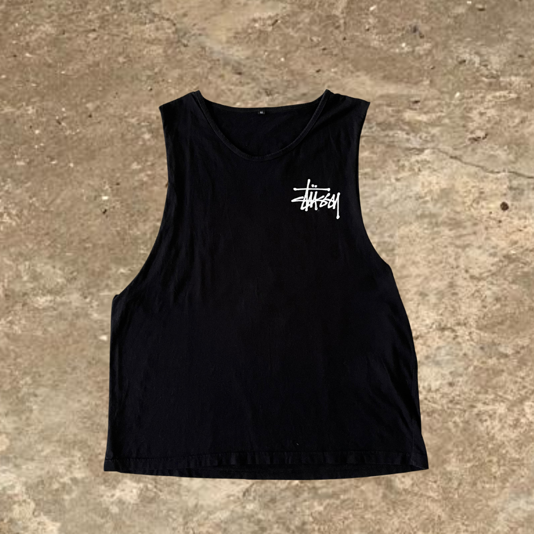 Stüssy NYC Los Angeles Tokyo London Paris Cut Shirt XL Black
