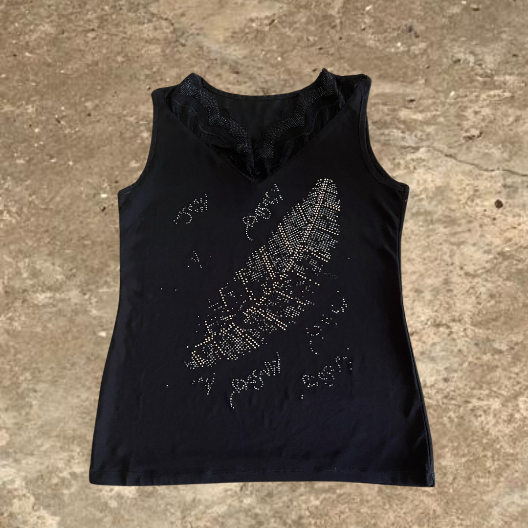 Y2k Black Women's Tank Top