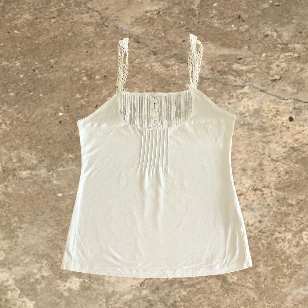 Alain Manoukian White Ribbon Top