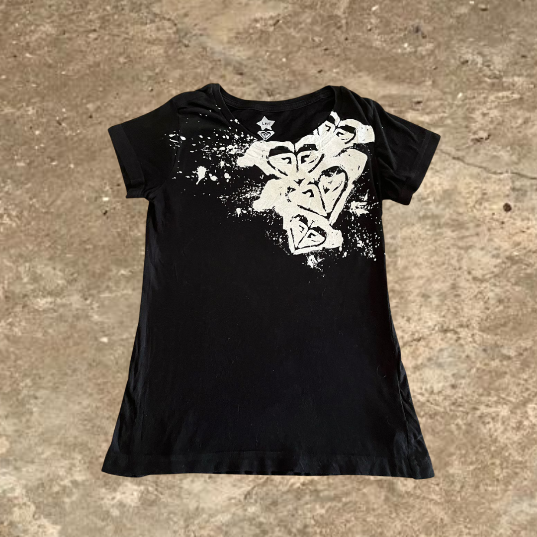 Roxy Black Short Sleeves Tee