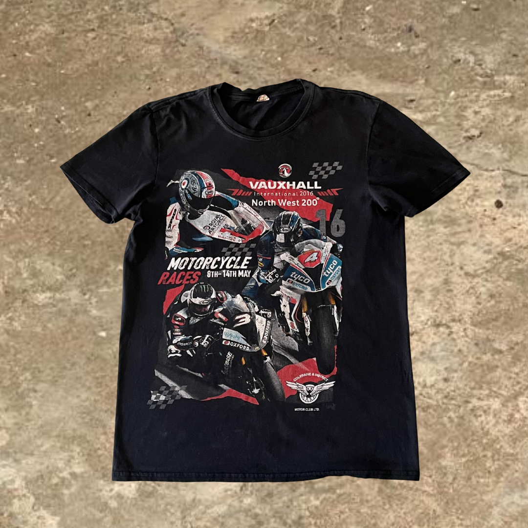 Vauxhaul International North West 200 MotorCycle Races Black Tee