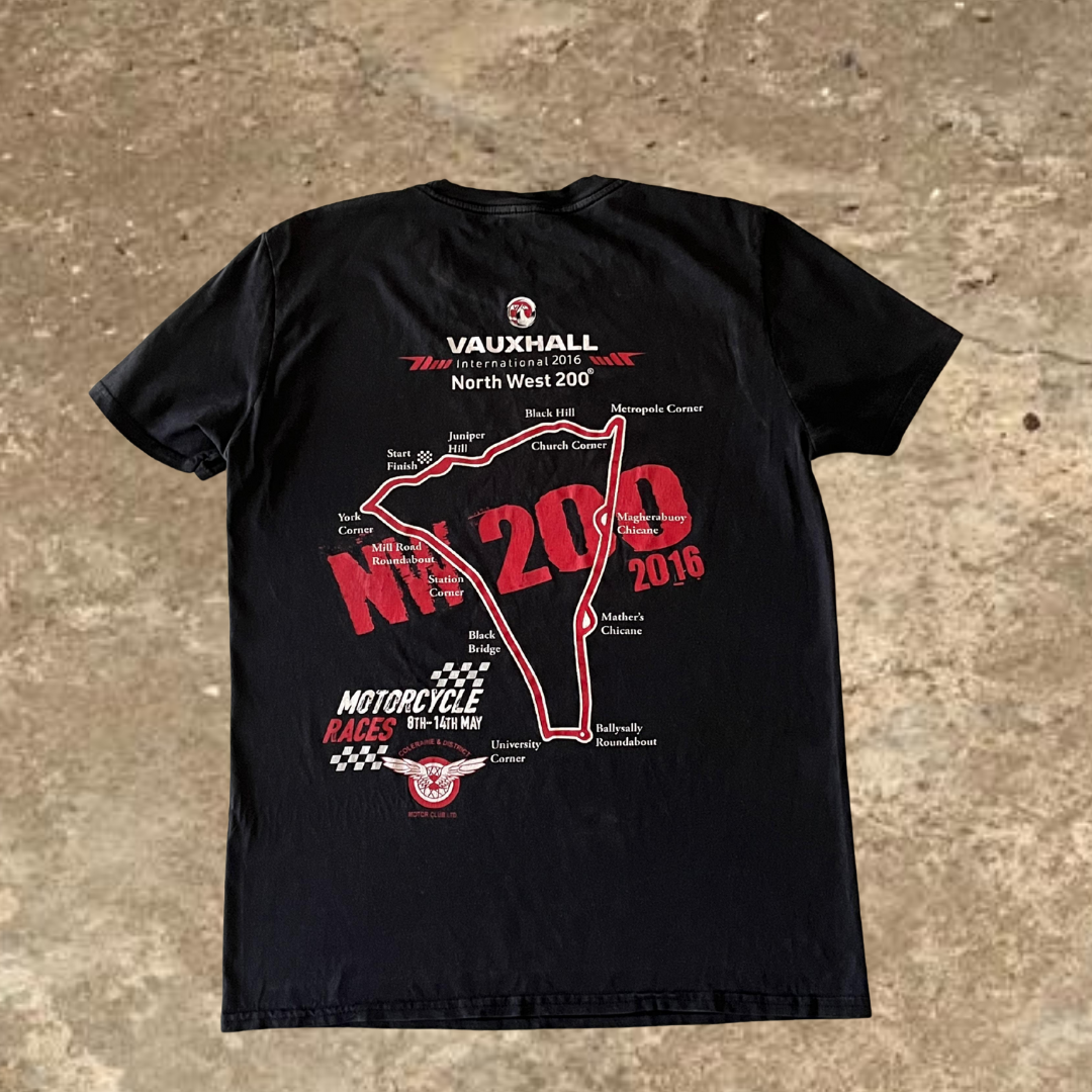 Vauxhaul International North West 200 MotorCycle Races Black Tee