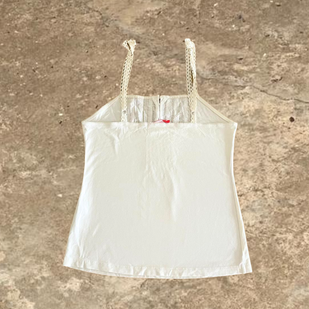 Alain Manoukian White Ribbon Top