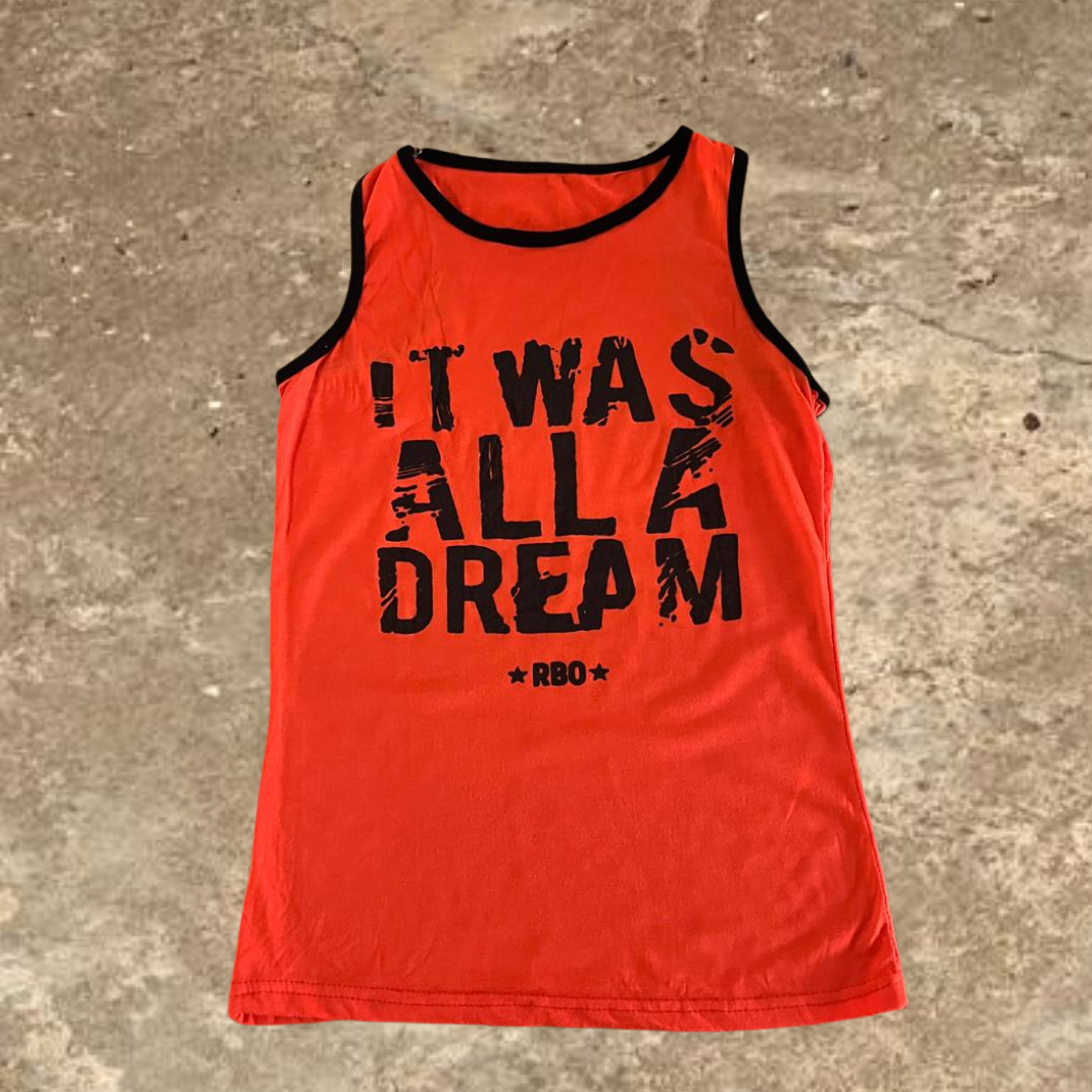 It Was All A Dream Orange Tank Top