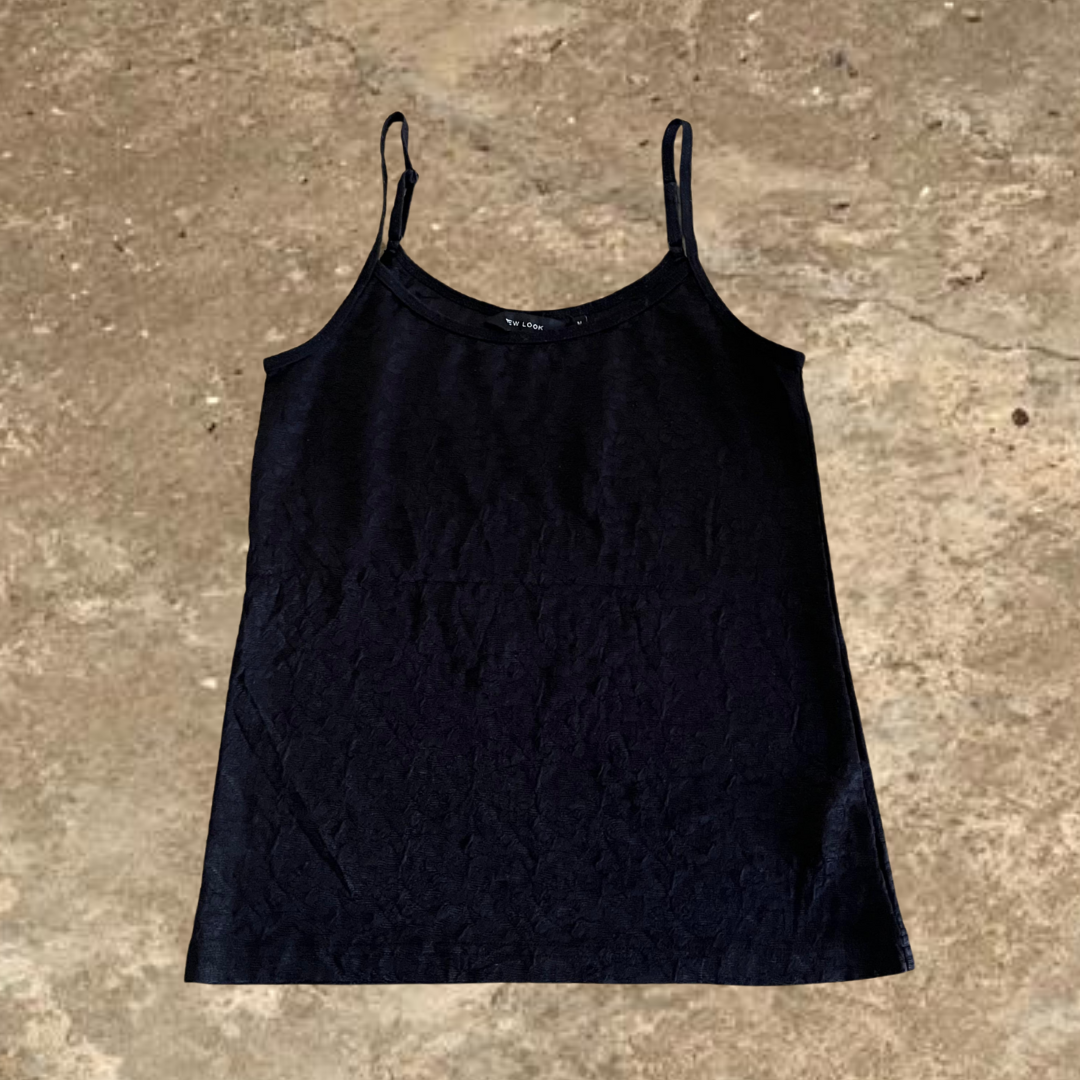 New Look Black Laced Sleeveless Women's Top