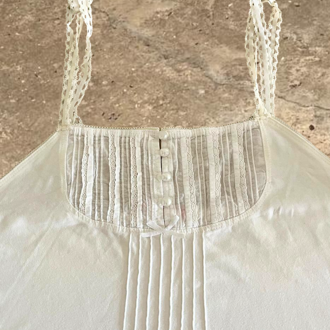 Alain Manoukian White Ribbon Top