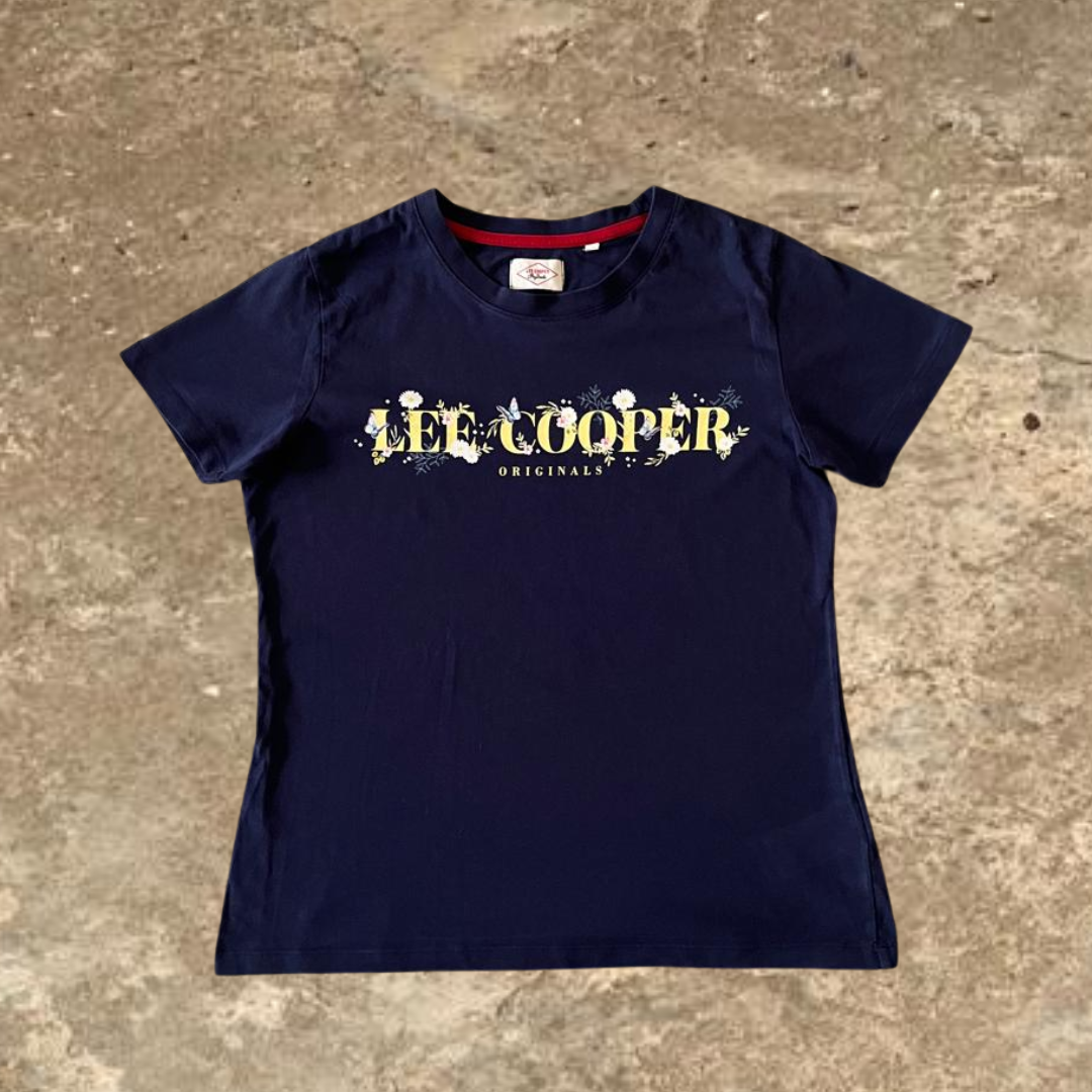 Lee Cooper Originals Dark Blue Women's Short Sleeve Tee
