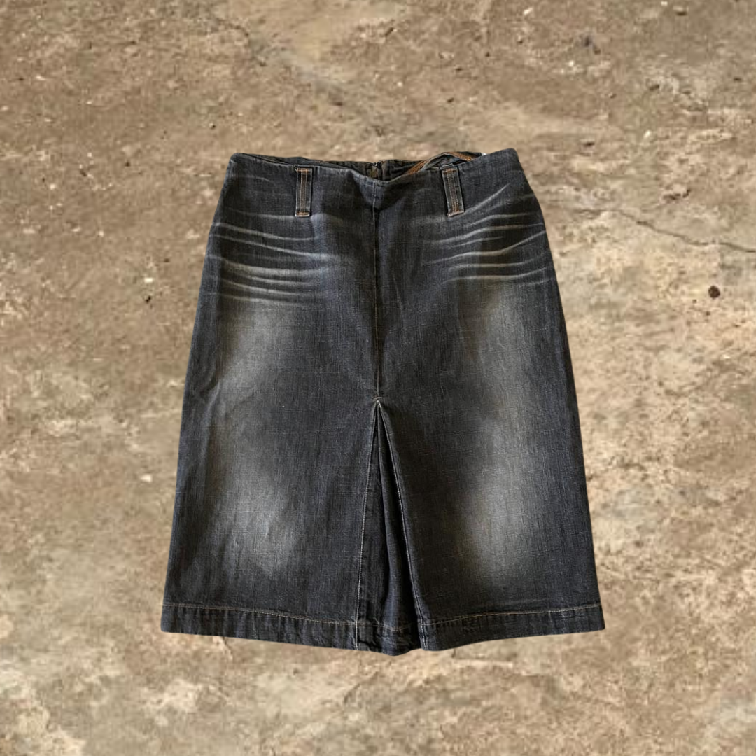 Grey Jeanswear Women's Knee Length Skirt