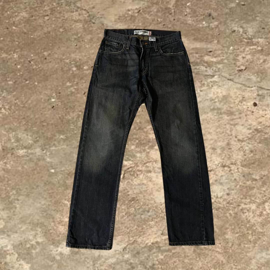 Levis Slim Straight Leg Blue Jeans