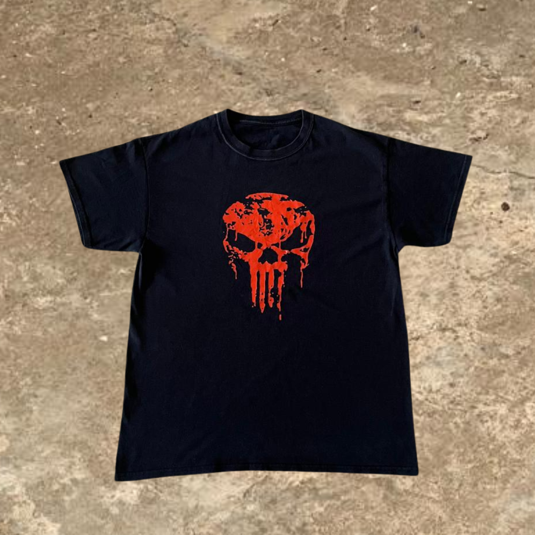 The Punisher Skull Red Design Men's Tee