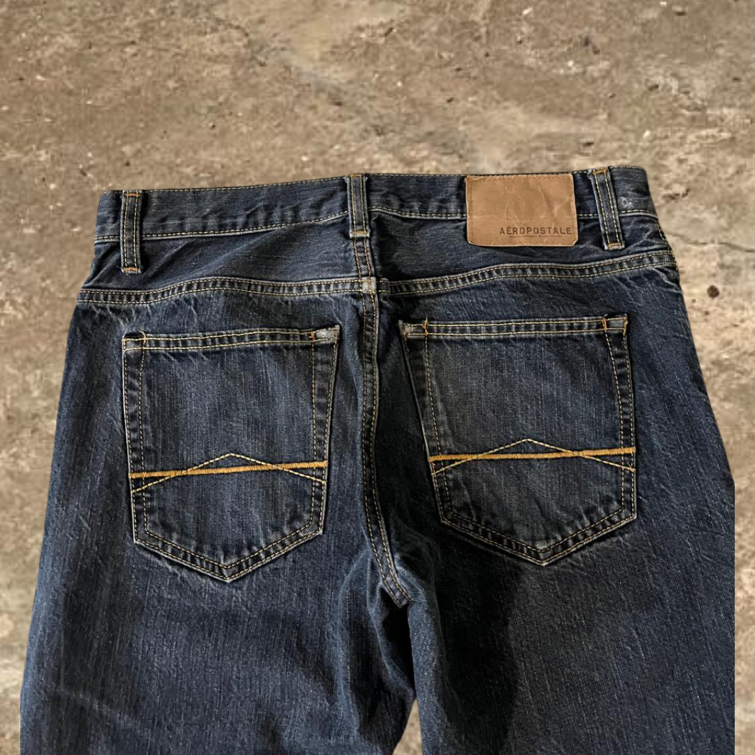 Aeropostale Straight Leg Blue Jeans