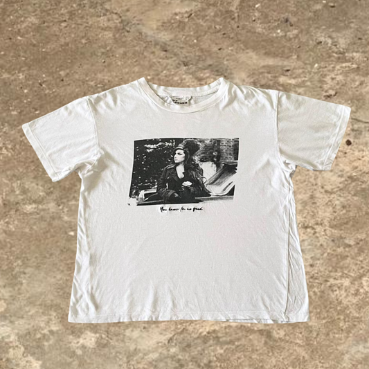 Mango Amy "Winehouse you know i am no good" White Tee