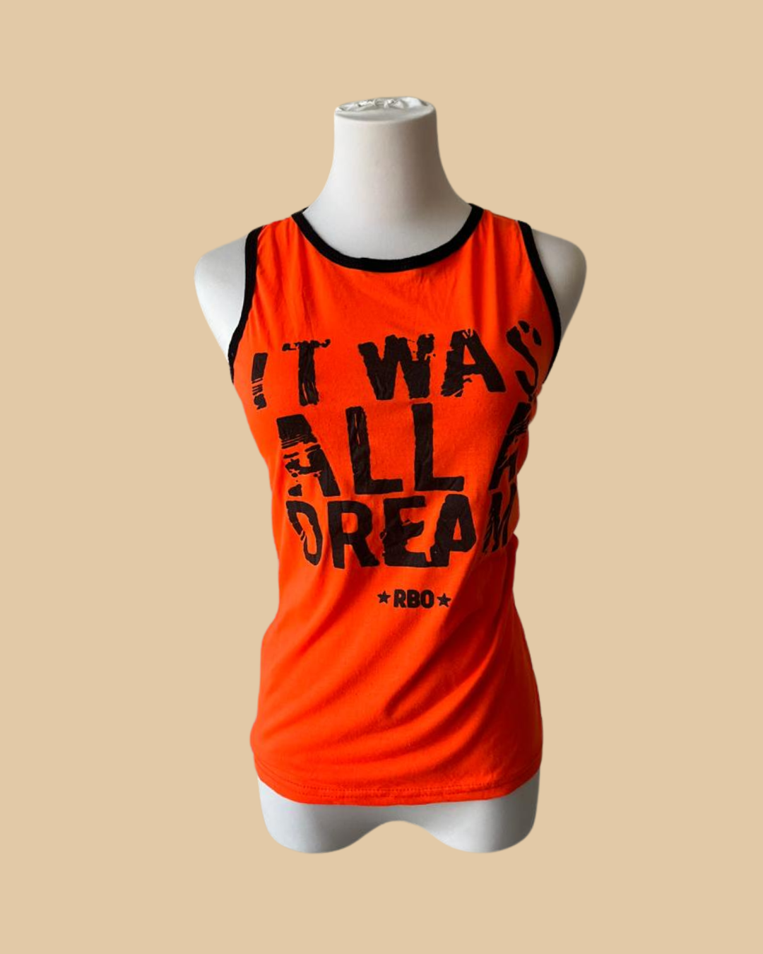 It Was All A Dream Orange Tank Top