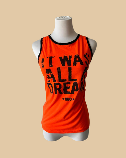 It Was All A Dream Orange Tank Top