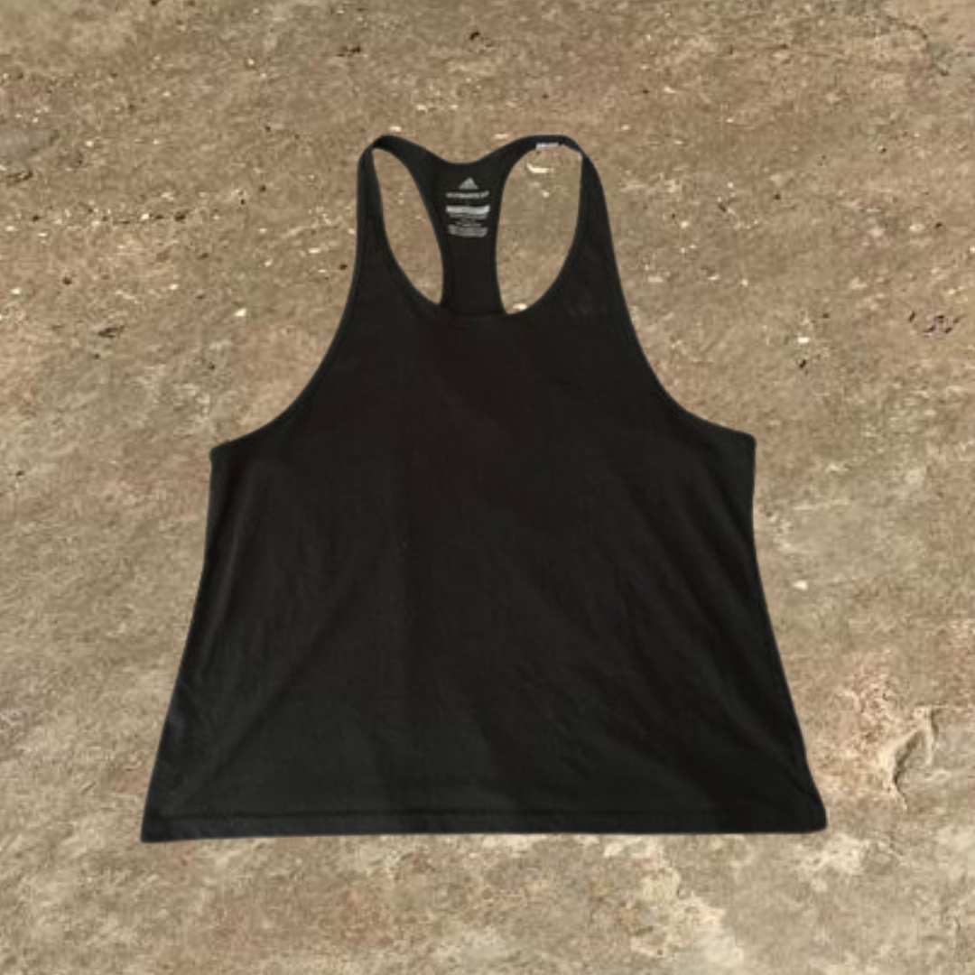 Adidas ultimate 2.0 black Racer back Tank Top