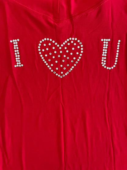 I Love You Off Shoulder Top