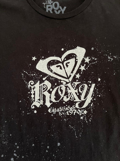 Roxy Women’s Black Short Sleeve Established 1970
