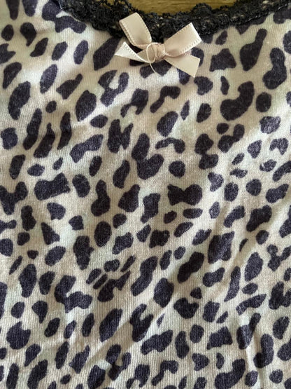 Love To Lounge Purple Leopard Print Sleeveless Top