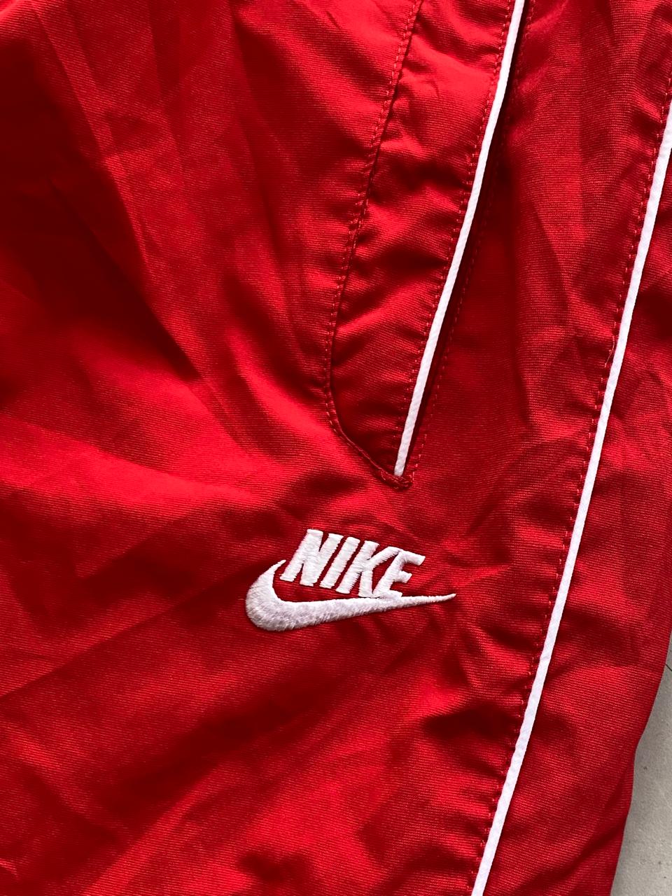 Red Nike Striped Track Pants