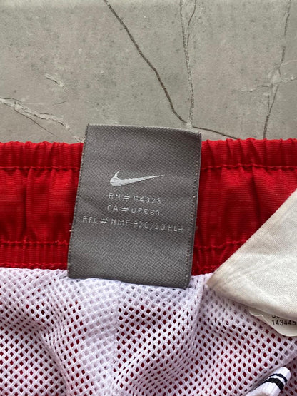 Red Nike Striped Track Pants