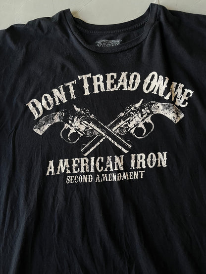 Don't Tread On Metal American Iron Black Tee