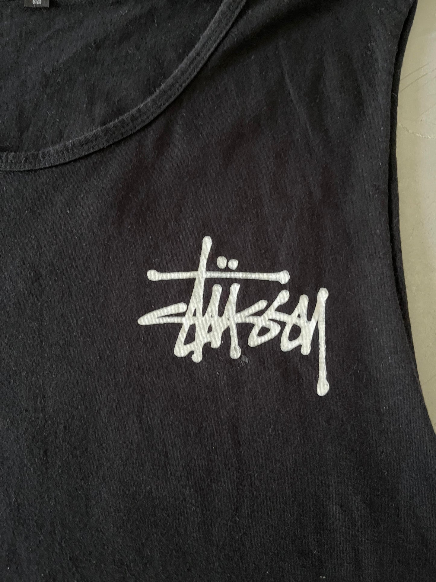 Stüssy NYC Los Angeles Tokyo London Paris Cut Shirt XL Black