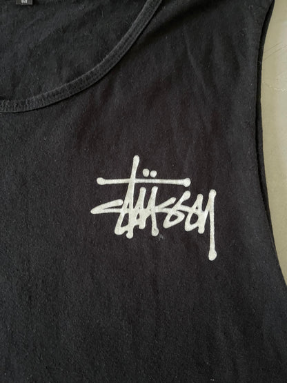 Stüssy NYC Los Angeles Tokyo London Paris Cut Shirt XL Black