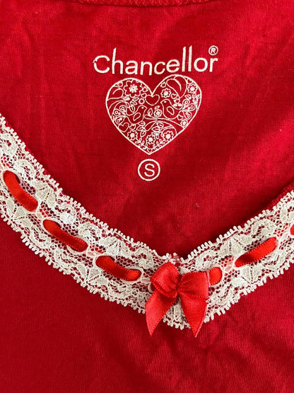 Chancellor Small Ribbon Collar Red T-shirt