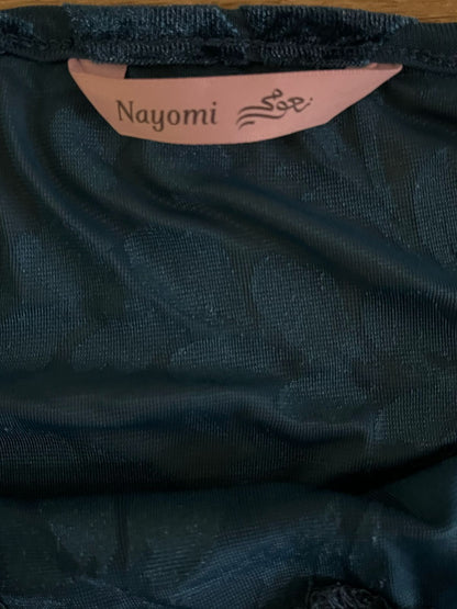 Nayomi Blue Velvet Women's Top